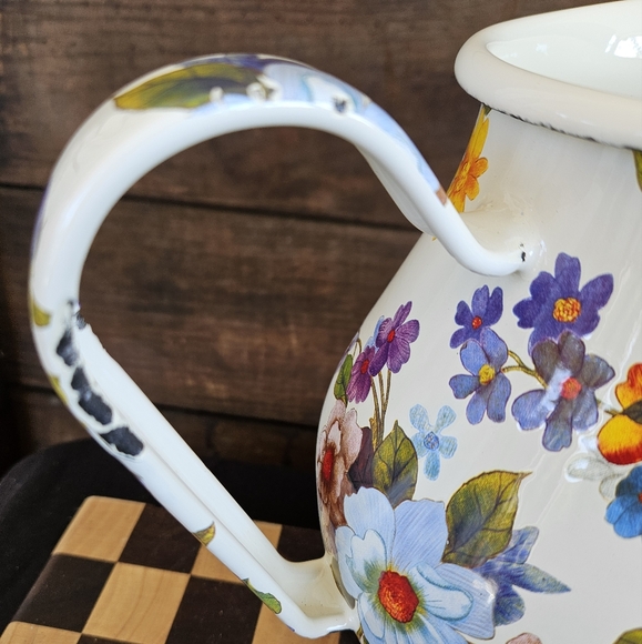Mackenzie Childs Flower Market White Drink Pitcher - Picture 6 of 10